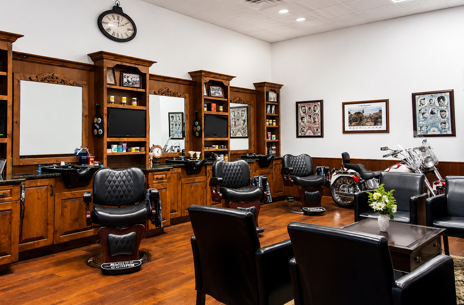 Inside Barbershop on Main
